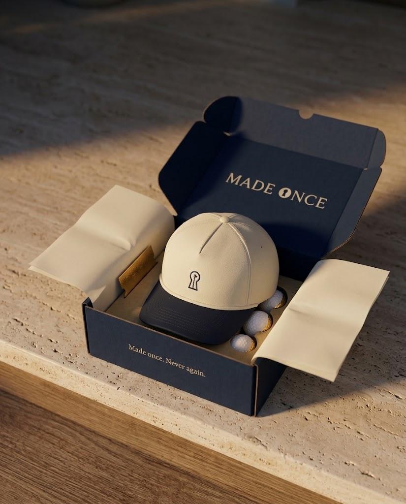 Made Once founder box for golfers